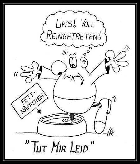 Karikatur: Tut mir leid